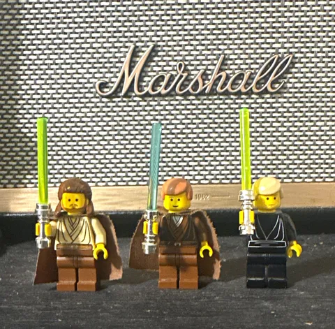 LEGO StarWars Jedi Minifigure Lot 3 Qui-Gon Jinn Obi-Wan Kenobi Luke Skywalker