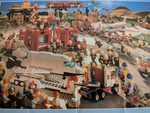 Vintage (1992) LEGO Product CLASSIC TOWN Sets Poster - RARE