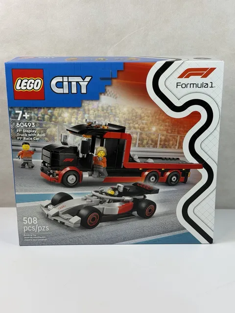 LEGO City 60493 F1 Display Truck Audi Race Car Toy Building Set Sealed NEW