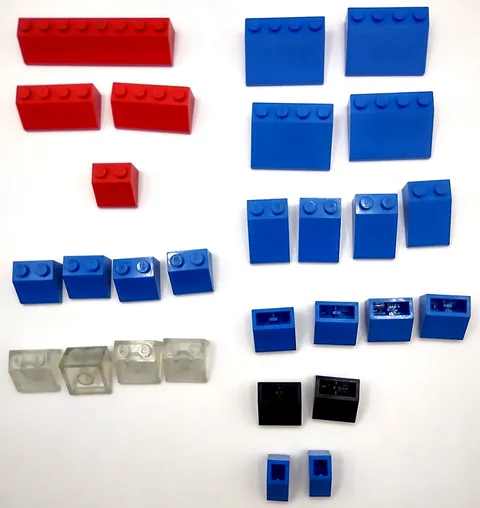 Lego Slope Bricks 45 Degree 1x8 1x4 1x2 30 Degree 4x3 2x3 Roof Bricks Lot of 27