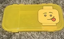 2011 EUC Lego Mini Figure Plastic Divided Compart Yellow Store Case