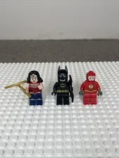 LEGO DC Super Heroes Minifigure Lot Batman Wonder Woman Flash