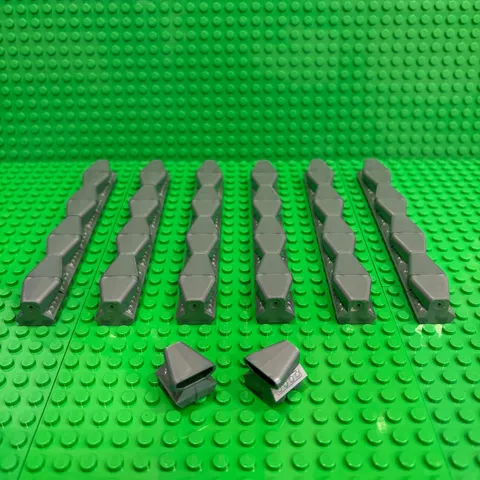 Lego Vehicle Air Scoop Engine Top 2 x 2 (50943) : FLAT SILVER : Pack of 50
