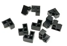 LEGO Lot of Black Brick 2 x 2 Corner inv.611