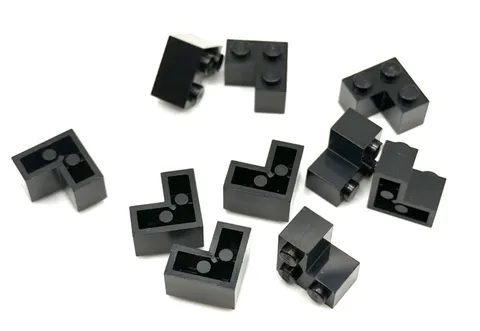 LEGO Lot of Black Brick 2 x 2 Corner inv.611