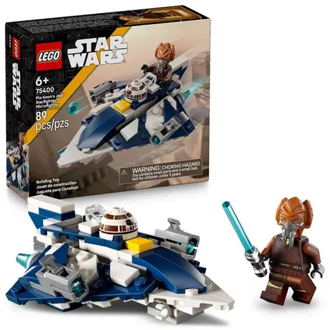 MINT CONDITION – COLLECTOR – LEGO Star Wars Plo Koon’s Jedi Starfighter Microfig