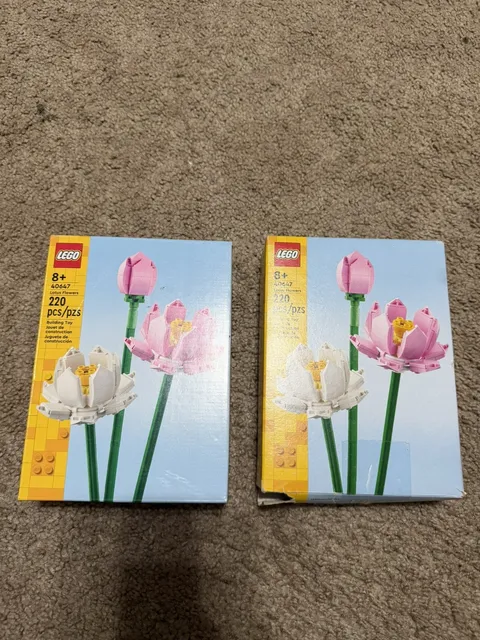 LEGO Lotus Flowers 40647 Botanical Collection Set 220pcs - New