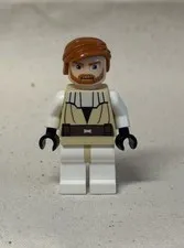LEGO Star Wars The Clone Wars (sw0197) Obi-Wan Kenobi Large Eyes - Great Cond