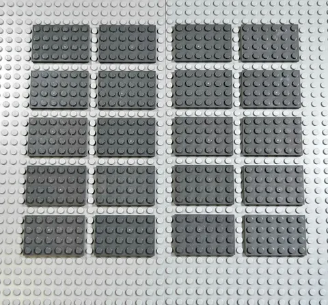 LEGO Plates 4x4 4x6 2x6 Parts 3031 3032 3795 Gray Black Green PICK 3 SAVE 67%