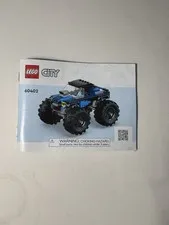 LEGO City Blue Monster Truck 60402 INSTRUCTIONS ONLY