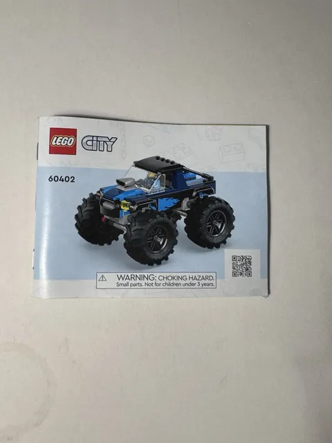 LEGO City Blue Monster Truck 60402 INSTRUCTIONS ONLY