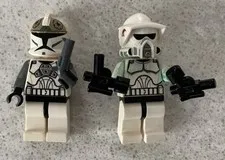 LEGO Star Wars ARF Clone Trooper Minifigures with Blasters Clone Wars Lot of 2