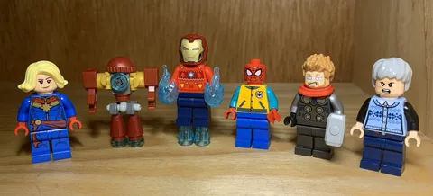 Lego Marvel Super Hero Advent Minifigure Lot Of (6) Iron Man Thor Spider Man