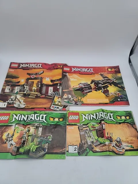 LEGO Ninjago Instruction Manuals Lot of 4 Mixed Sets Building Booklets