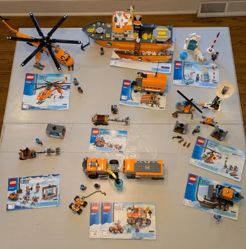 LEGO City 2014 Arctic Bundle Lot 60062 60034 60035 – Mixed Completeness - EUC