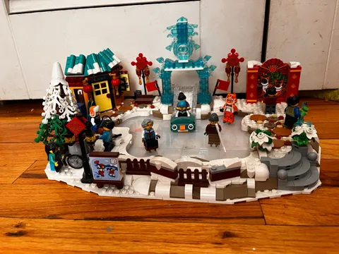 LEGO Chinese Seasonal 80109 Lunar New Year Ice Festival used incomplete