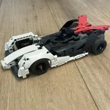LEGO Technic Race Car Vehicle Model Assembled Black White Red