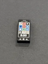 LEGO Tile 1x2 wi. Groove Smart phone Octan Star other Icons and '8:0" pattern