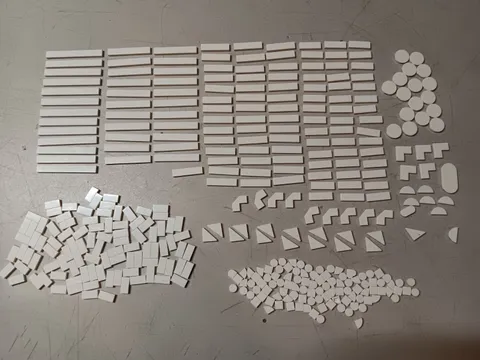 LEGO BULK LOT OF 376 WHITE SMOOTH TILES 1X1 1X2 1X3 1X4 1X6 1X8