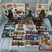 LEGO Books Lot Of 14 Star Wars, Potter, Batman Encyclopedia NO MINIFIGURES