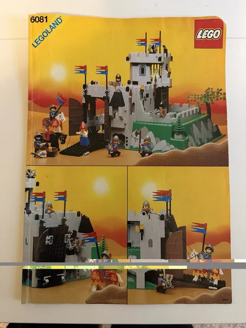 LEGO LEGOLAND Illustrated Manuals for Sets 6081, 6951, 6542, 6986