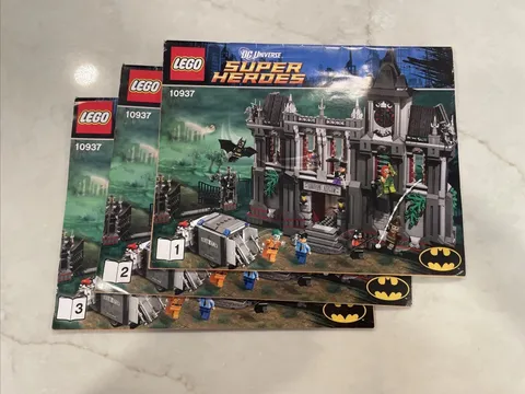 LEGO DC COMICS SUPER HEROES 10937 ARKHAM ASYLUM BREAKOUT #1-3 INSTRUCTIONS ONLY