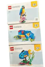 LEGO Creator 3-In-1 Exotic Parrot Fish BUILDING INSTRUCTIONS MANUALS ONLY 31136