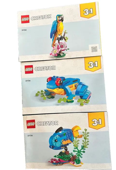 LEGO Creator 3-In-1 Exotic Parrot Fish BUILDING INSTRUCTIONS MANUALS ONLY 31136