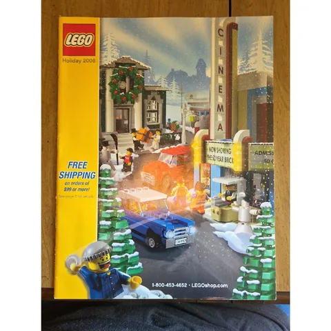 LEGO Holiday 2008 brand catalog featuring various sets from that year, including