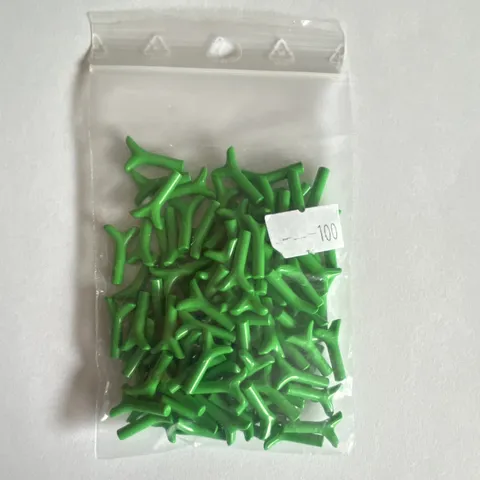 Lot of 100 Lego bright green Plant Stem with bar 33183 brand new 