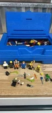 1984 LEGO Storage Blue Carrying Case w/ Random Assortment of Lego's 2.5 pounds