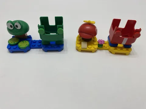 LEGO Super Mario 71371 Propeller And 71392 Frog Power Ups Complete Ex Cond