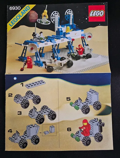 LEGO Legoland 6930 Instruction Manual Booklet Vintage Space