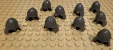 10 X Lego Minifigures Helmet Castle Black Nose Neck Guard Classic Knight 