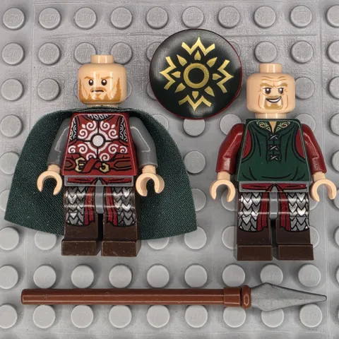 Lego Lord of the Rings Minifigure LOR010 Eomer Eadig and LOR021 King Theoden