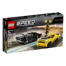 LEGO SPEED CHAMPIONS Dodge Challenger SRT Demon and 1970 Charger R/T (75893) NEW