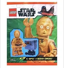 LEGO Star Wars C-3PO, and Gonk Droid Paper Bag 912310 (SEALED)