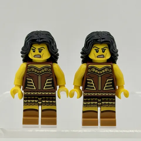 LEGO CMF Series 10 Warrior Woman - col148- Minifigure x2 Preowned No Accessories