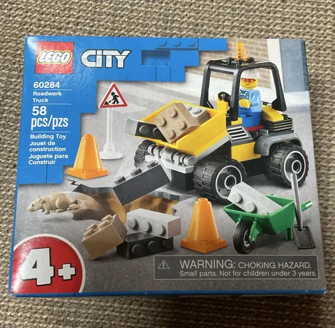 LEGO City Roadwork Truck 60284 Construction Set 58 pcs Ages 4+ (2021)