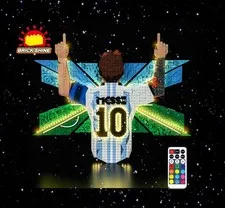 Brick Shine - GC Light kit for Lego Lionel Messi – Celebration 43018 (NEW)
