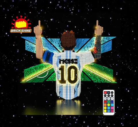 Brick Shine - GC Light kit for Lego Lionel Messi – Celebration 43018 (NEW)