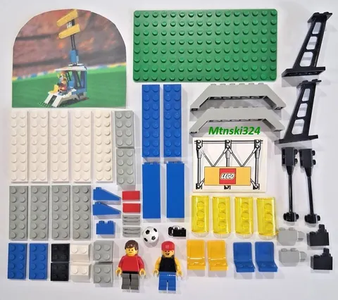 Lego 3402 Sports Soccer  Grandstand With Lights -53 Pieces-Complete-No Instr/Box