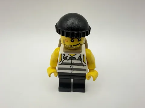 LEGO Jail part jail005 - Prisoner w/ loot bag and black cap - 1pc
