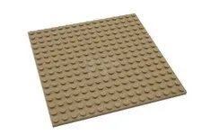 LEGO Base Plate 16x16 Dark Tan OCRA Sucro 91405