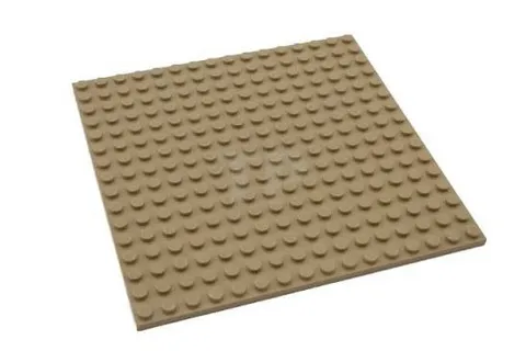 LEGO Base Plate 16x16 Dark Tan OCRA Sucro 91405