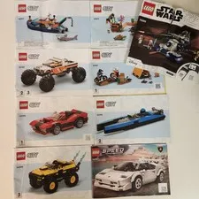Lego Instruction Manuals Lot 60387 60377 60387 60395 76908 75283 City Star Wars 