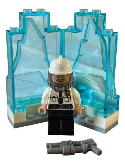 LEGO Security Guard Minifigure DC Comics Mr. Freeze Ice Attack And Accessories