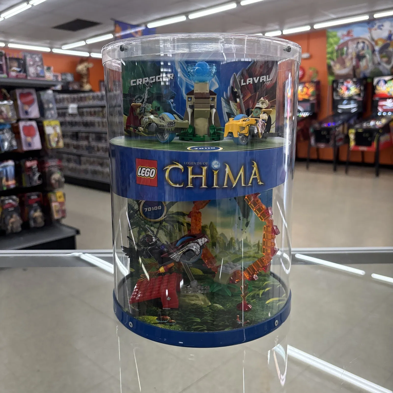 Lego Chima store display discontinued character pack 70100, 70115 Cragger, Laval
