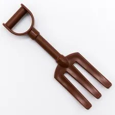 LEGO DUPLO Pitchfork Pitchfork Farm Stable Tool Reddish Brown 58086