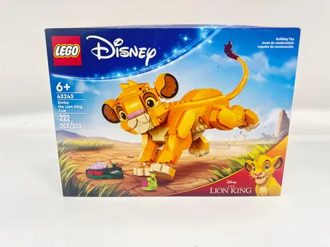 LEGO Disney Simba The Lion King Cub Building Toy Set 43243 Ages 6+